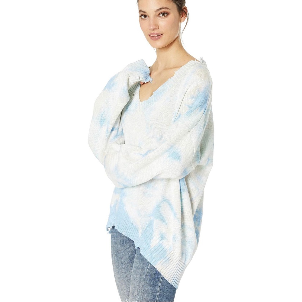 Spiritual Gangster reflection Sweater mint tie dye